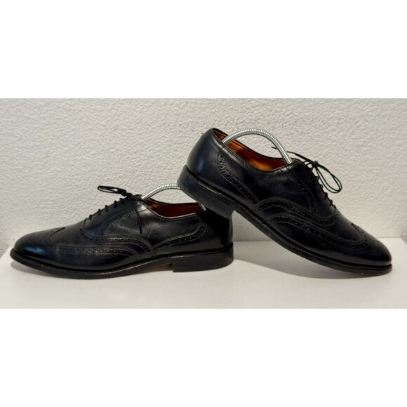 Allen Edmonds Mens Chester Wingtip Oxford Dress Shoe Sz 10.5 D Black Leather main image 4